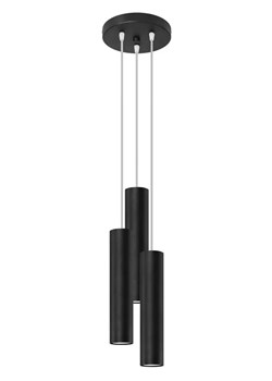 Czarna lampa wisząca tuba nad wyspę - 8X S755 E2-B32 ze sklepu Edinos.pl w kategorii Lampy wiszące - zdjęcie 185716946