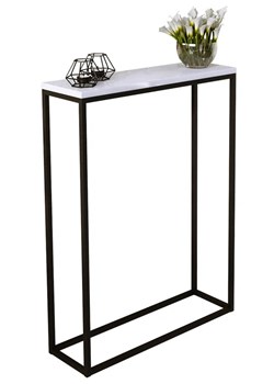 Minimalistyczna konsola czarny + biały połysk - Carello 7X ze sklepu Edinos.pl w kategorii Konsole - zdjęcie 185717525