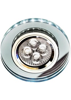 Biała oprawa stropowa z led typu oczko - Z020-Azaro ze sklepu Edinos.pl w kategorii Lampy sufitowe - zdjęcie 185717805
