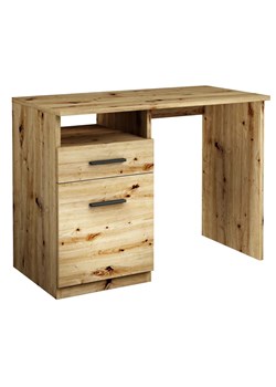 Biurko z szufladą 100 cm dąb artisan - Alfinete ze sklepu Edinos.pl w kategorii Biurka i sekretarzyki - zdjęcie 185717999