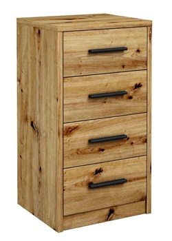 Wąska Komoda Z Szufladami Dąb Artisan P3-G68 ze sklepu Edinos.pl w kategorii Komody - zdjęcie 185718015