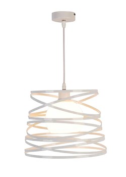 Nowoczesna biała lampa wisząca - C2-Z89 ze sklepu Edinos.pl w kategorii Lampy wiszące - zdjęcie 185718166