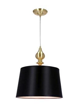 Wisząca lampa z czarnym abażurem - C8-R21 ze sklepu Edinos.pl w kategorii Lampy wiszące - zdjęcie 185718319