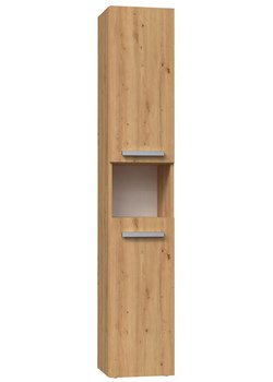 Słupek do łazienki dąb artisan - Merimo 3X ze sklepu Edinos.pl w kategorii Szafki i regały łazienkowe - zdjęcie 185718385