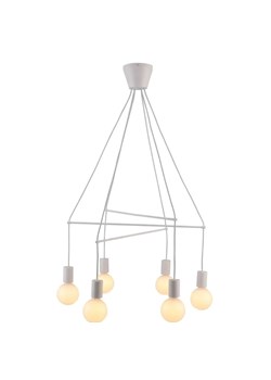 Industrialny żyrandol sześcioramienny - K168 R3-E12 ze sklepu Edinos.pl w kategorii Lampy wiszące - zdjęcie 185718428