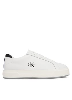 Calvin Klein Sneakersy Basket Cupsole Laceup Lth Ml YM0YM01460 Biały ze sklepu MODIVO w kategorii Buty sportowe męskie - zdjęcie 185719938