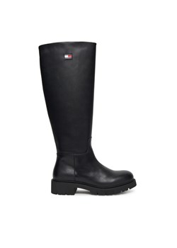 Tommy Jeans Kozaki Tjw Stretchy Long Shaft Boot EN0EN02828 Czarny ze sklepu MODIVO w kategorii Kozaki damskie - zdjęcie 185719956