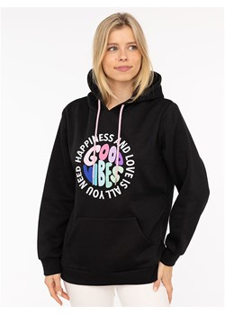 Zwillingsherz Bluza &quot;Happiness and Love&quot; w kolorze czarnym ze sklepu Limango Polska w kategorii Bluzy damskie - zdjęcie 185721435