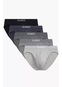 Atlantic 5-pack slipy męskie Sport 5BMP-094-CZA/SZM/SZMC/SZMJ/GRF, Kolor czarno-szary, Rozmiar L, ATLANTIC ze sklepu Intymna w kategorii Majtki męskie - zdjęcie 185721677