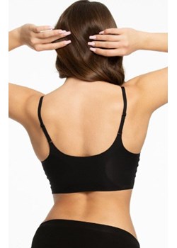 Bezszwowy top czarny Simple Bra, Kolor czarny, Rozmiar L, Julimex ze sklepu Intymna w kategorii Biustonosze - zdjęcie 185721695