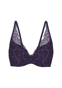 Triumph biustonosz push-up Body Make-Up Illusion Lace 10219710-00TS, Kolor ciemnofioletowy, Rozmiar 70B, Triumph ze sklepu Intymna w kategorii Biustonosze - zdjęcie 185721859