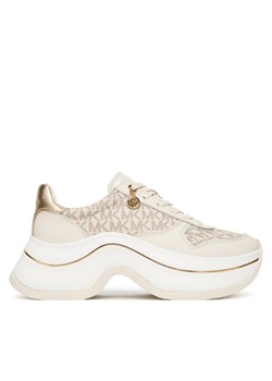 Sneakersy MICHAEL Michael Kors Arla 43F5ARFS2L Beżowy ze sklepu eobuwie.pl w kategorii Buty sportowe damskie - zdjęcie 185723036