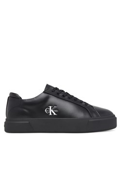 Sneakersy Calvin Klein Basket Cupsole Laceup Lth Ml YM0YM01460 Czarny ze sklepu eobuwie.pl w kategorii Buty sportowe męskie - zdjęcie 185723076