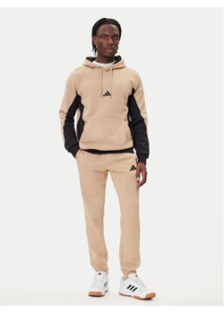 adidas Dres Fleece Colorblock KB5265 Beżowy Regular Fit ze sklepu MODIVO w kategorii Dresy męskie - zdjęcie 185724078