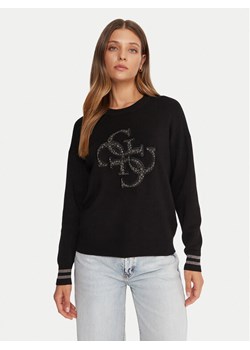 Guess Sweter W5BR42 Z26I2 Czarny Relaxed Fit ze sklepu MODIVO w kategorii Swetry damskie - zdjęcie 185724108