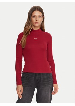 Guess Jeans Golf W5BP23 KA0H1 Czerwony Slim Fit ze sklepu MODIVO w kategorii Swetry damskie - zdjęcie 185724137