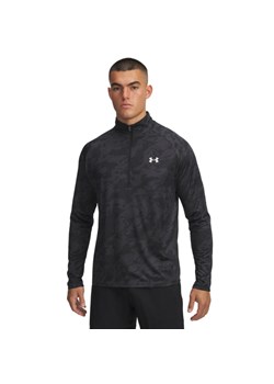 Męska bluza treningowa nierozpinana bez kaptura Under Armour UA Tech 2.0 1/2 Zip - czarna ze sklepu Sportstylestory.com w kategorii Bluzy męskie - zdjęcie 185726366