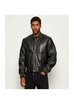 Versace Jeans Couture Skórzana kurtka bomber | Regular Fit ze sklepu Gomez Fashion Store w kategorii Kurtki męskie - zdjęcie 185726569