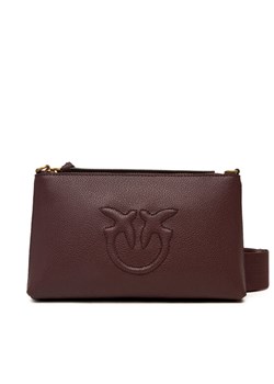 PINKO Torebka Flat Horizontal Mini AI 25-26 104277 A29Q Bordowy ze sklepu MODIVO w kategorii Listonoszki - zdjęcie 185729895