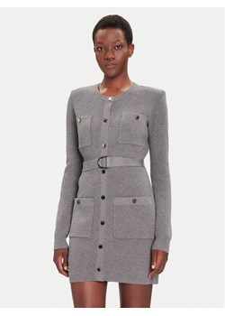 Liu Jo Sukienka dzianinowa MF5371 MS99E Szary Slim Fit ze sklepu MODIVO w kategorii Sukienki - zdjęcie 185729898