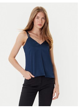 Morgan Top 242-OLAFI Niebieski Slim Fit ze sklepu MODIVO w kategorii Bluzki damskie - zdjęcie 185731106