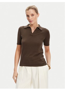Weekend Max Mara Polo Roncolo 2525366071 Brązowy Regular Fit ze sklepu MODIVO w kategorii Bluzki damskie - zdjęcie 185731156