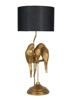 Clayre &amp; Eef Lampa stołowa w kolorze złoto-czarnym - wys. 79 x Ø 33 cm ze sklepu Limango Polska w kategorii Oświetlenie - zdjęcie 185732717