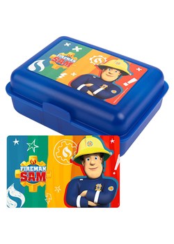 Fireman Sam Pojemnik w kolorze niebieskim na lunch - 17,5 x 12,8 x 6,9 cm ze sklepu Limango Polska w kategorii Naczynia dziecięce - zdjęcie 185733319