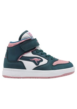 Kangaroos Sneakersy &quot;K-CP Rim Mid EV&quot; w kolorze jasnoróżowo-ciemnozielonym ze sklepu Limango Polska w kategorii Buty zimowe dziecięce - zdjęcie 185733486