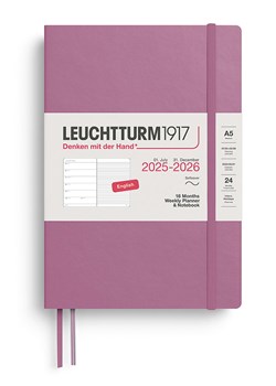 LEUCHTTURM1917 Notatnik w kolorze lawendowym z kalendarzem - A5 ze sklepu Limango Polska w kategorii Akcesoria biurowe - zdjęcie 185733555