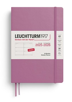 LEUCHTTURM1917 Notatnik w kolorze lawendowym z kalendarzem - A5 ze sklepu Limango Polska w kategorii Akcesoria biurowe - zdjęcie 185733559