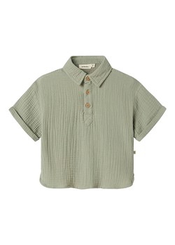 Lil Atelier Koszulka polo &quot;Janu&quot; w kolorze khaki ze sklepu Limango Polska w kategorii Bluzki dziewczęce - zdjęcie 185734185