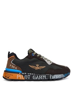 Sneakersy Aeronautica Militare 252SC0276UCT03380 Czarny ze sklepu eobuwie.pl w kategorii Buty sportowe męskie - zdjęcie 185734707