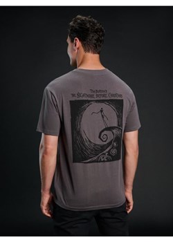 Sinsay - Koszulka z nadrukiem na plecach Nightmare Before Christmas - szary ze sklepu Sinsay w kategorii T-shirty męskie - zdjęcie 185736517