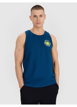 Męski top oversize 4F 4FWSS25TSLEM122 - granatowy ze sklepu Sportstylestory.com w kategorii T-shirty męskie - zdjęcie 185736679
