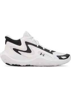 Buty do koszykówki uniseks Under Armour UA JET \'25 - białe ze sklepu Sportstylestory.com w kategorii Buty sportowe męskie - zdjęcie 185736716