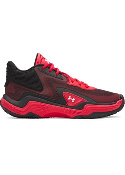 Buty do koszykówki uniseks Under Armour UA Spawn 7 Mid - czerwone ze sklepu Sportstylestory.com w kategorii Buty sportowe męskie - zdjęcie 185736728