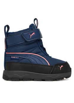 Śniegowce Puma Evolve Boot Puretex Ac+Inf 392650 07 Granatowy ze sklepu eobuwie.pl w kategorii Buty zimowe dziecięce - zdjęcie 185736899