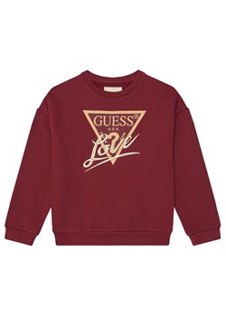 Guess Bluza J5BQ04 KAV34 Czerwony Relaxed Fit ze sklepu MODIVO w kategorii Bluzy dziewczęce - zdjęcie 185737477