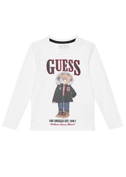 Guess Bluzka N5BI04 I3Z14 Biały Regular Fit ze sklepu MODIVO w kategorii Kaftaniki i bluzki - zdjęcie 185737679