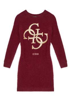 Guess Sukienka dzianinowa J5BK08 Z0720 Czerwony Regular Fit ze sklepu MODIVO w kategorii Sukienki dziewczęce - zdjęcie 185737686