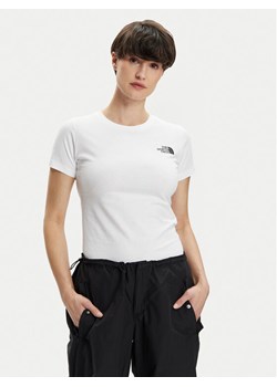 The North Face T-Shirt Redbox NF0A87NM Biały Regular Fit ze sklepu MODIVO w kategorii Bluzki damskie - zdjęcie 185737716