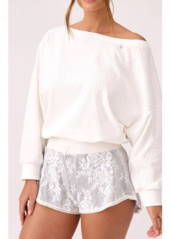 Marilyn bluzka z bawełny organicznej i kryształkiem Little Star, Kolor złamana biel, Rozmiar S, Marilyn ze sklepu Primodo w kategorii Piżamy damskie - zdjęcie 185739418