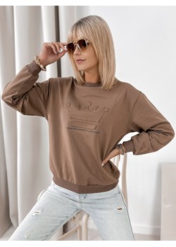 bluza margot brązowa one size ze sklepu UBRA w kategorii Bluzy damskie - zdjęcie 185739755