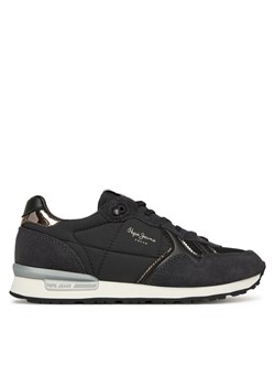 Pepe Jeans Sneakersy Brit Mirror W PLS400004 Czarny ze sklepu MODIVO w kategorii Buty sportowe damskie - zdjęcie 185741397