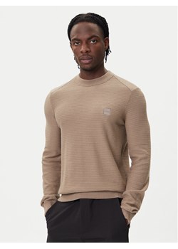 BOSS Sweter Anion_S 50527584 Beżowy Regular Fit ze sklepu MODIVO w kategorii Swetry męskie - zdjęcie 185741398