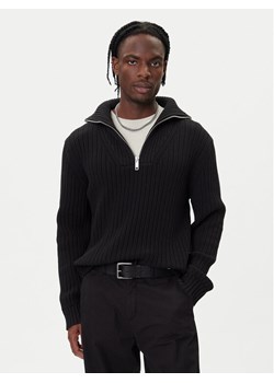 HUGO Sweter Srigg 50547002 Czarny Relaxed Fit ze sklepu MODIVO w kategorii Swetry męskie - zdjęcie 185741475