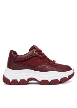 Sneakersy Guess FLFBRT ELE12 Bordowy ze sklepu eobuwie.pl w kategorii Buty sportowe damskie - zdjęcie 185743597