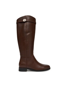 Kozaki Guess FLFZOR LEA11 Brązowy ze sklepu eobuwie.pl w kategorii Kozaki damskie - zdjęcie 185743616
