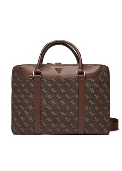 Torba na laptopa Guess Vezzola Smart HMEVZL P3138 Brązowy ze sklepu eobuwie.pl w kategorii Torby na laptopa - zdjęcie 185743618